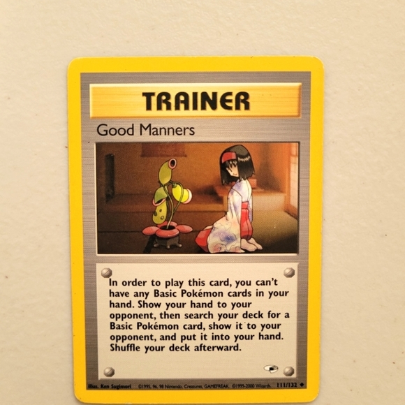 Classic Good Manners 111/132 Gym Heroes Uncommon Trainer Card - Picture 1 of 2